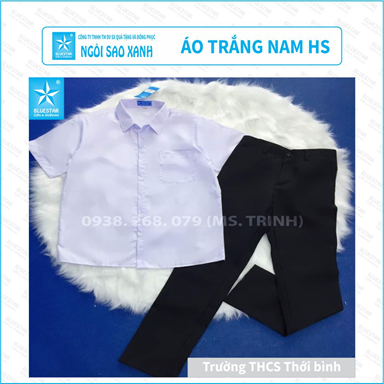 ÁO TRẮNG NAM HS - THCS THỚI BÌNH
